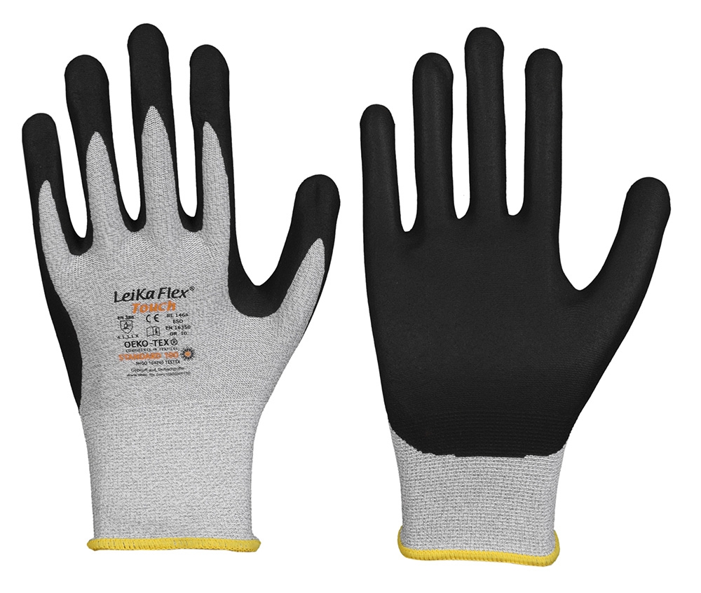 LeiKaFlex® TOUCH • ESD-Handschuh mit Nitrilschaum-Beschichtung