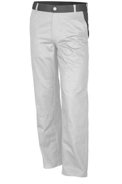 Qualitex Basic 2-farbig Bundhose BW 240g weiß/grau