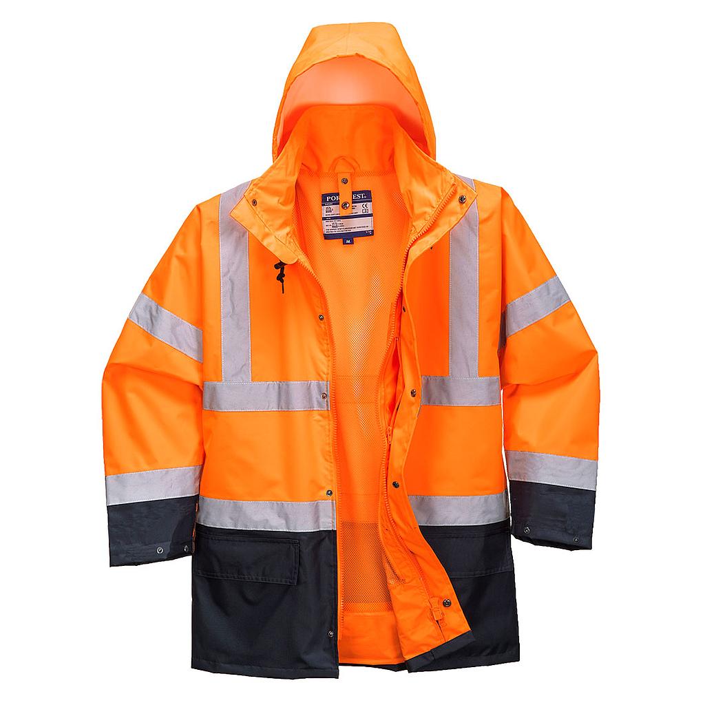 PORTWEST® Winter Warnschutz Jacke 5-in-1 Orange/Marine