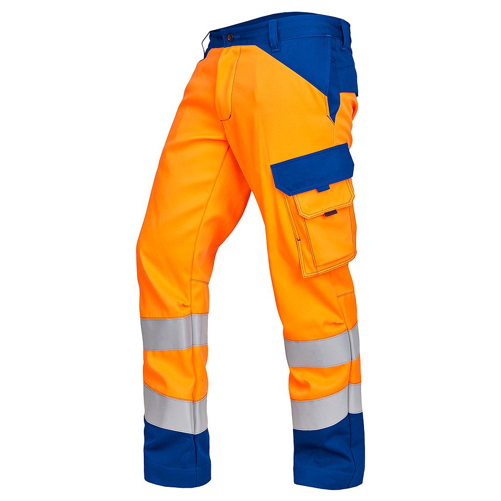 Bundhose 2381 Multiseven einlagig leuchtorange/kornblau