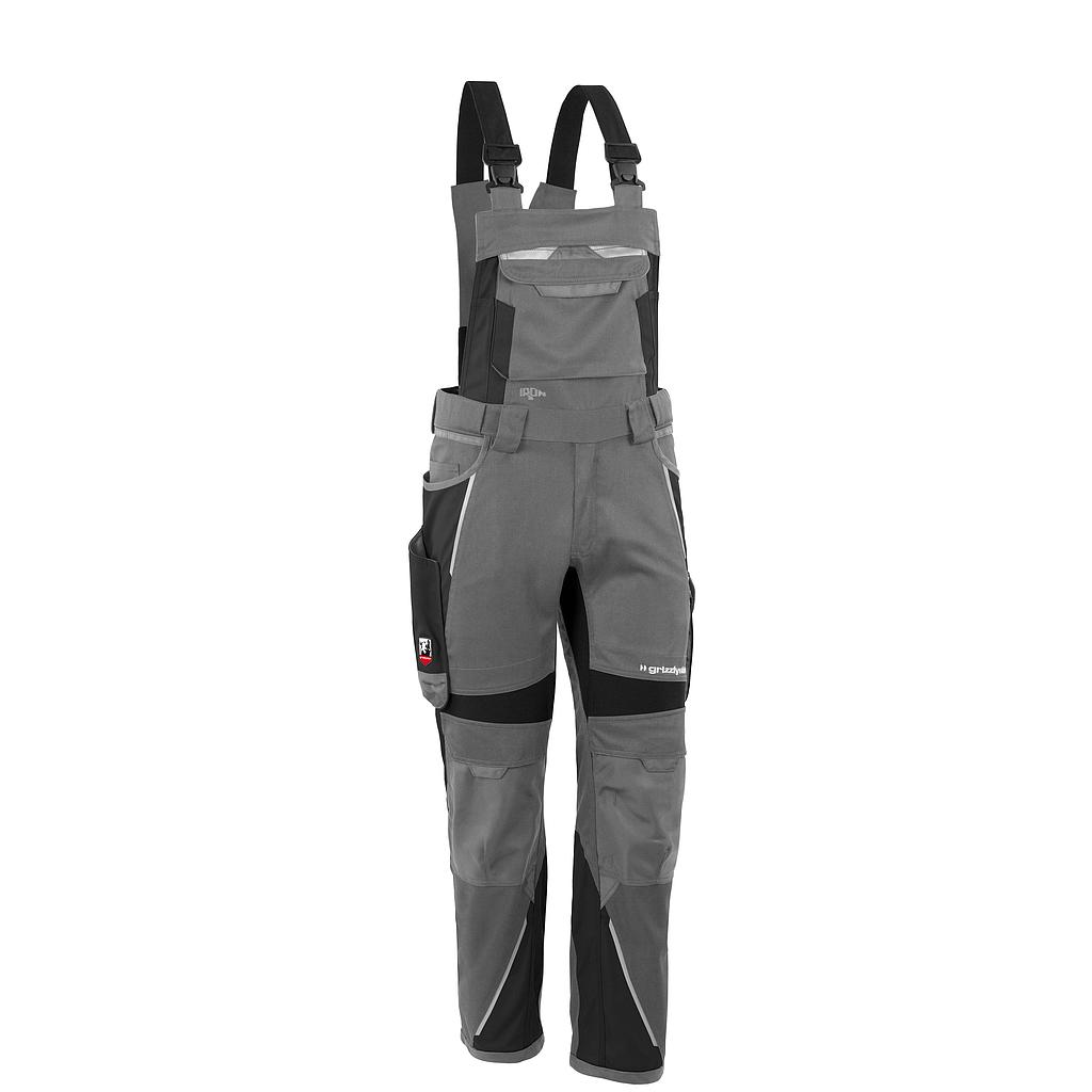 Grizzlyskin IRON Latzhose grau/schwarz