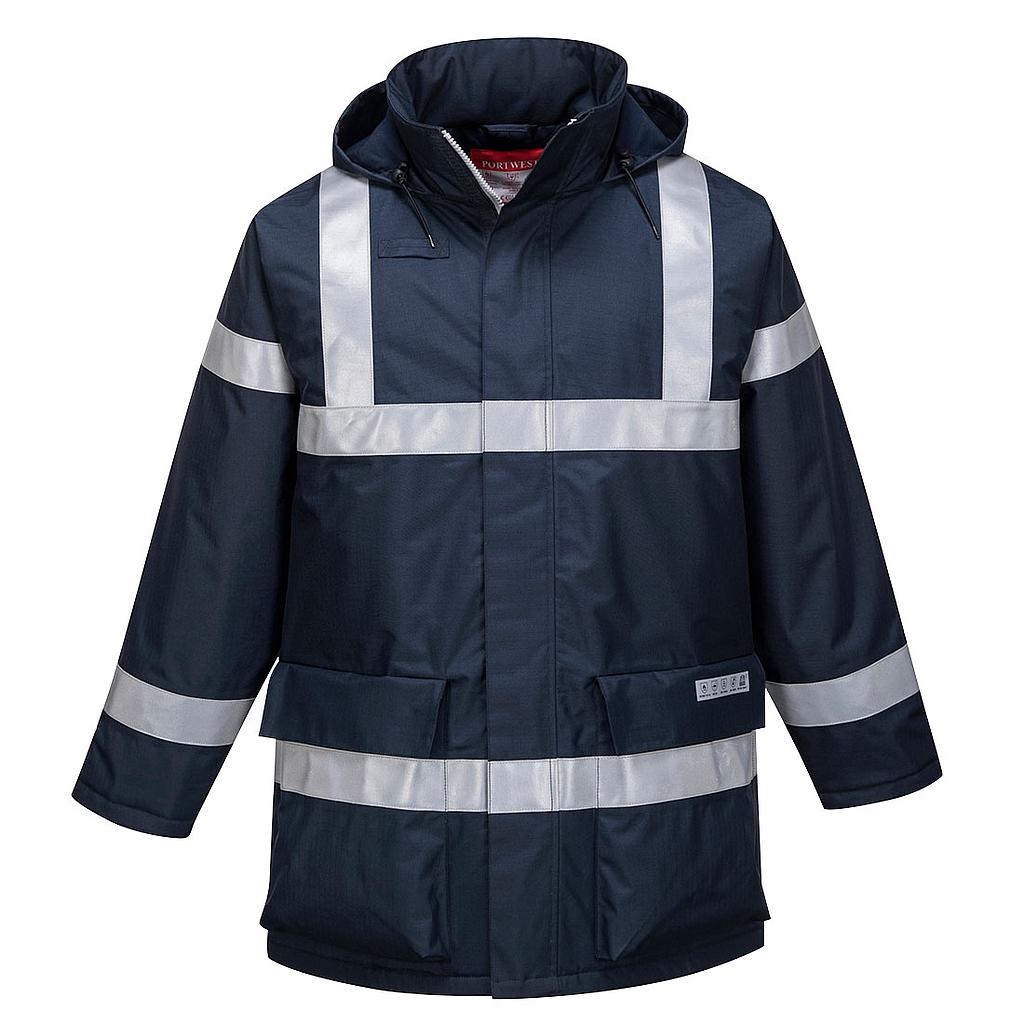 Bizflame Regenjacke antistatisch + flammresistent marine