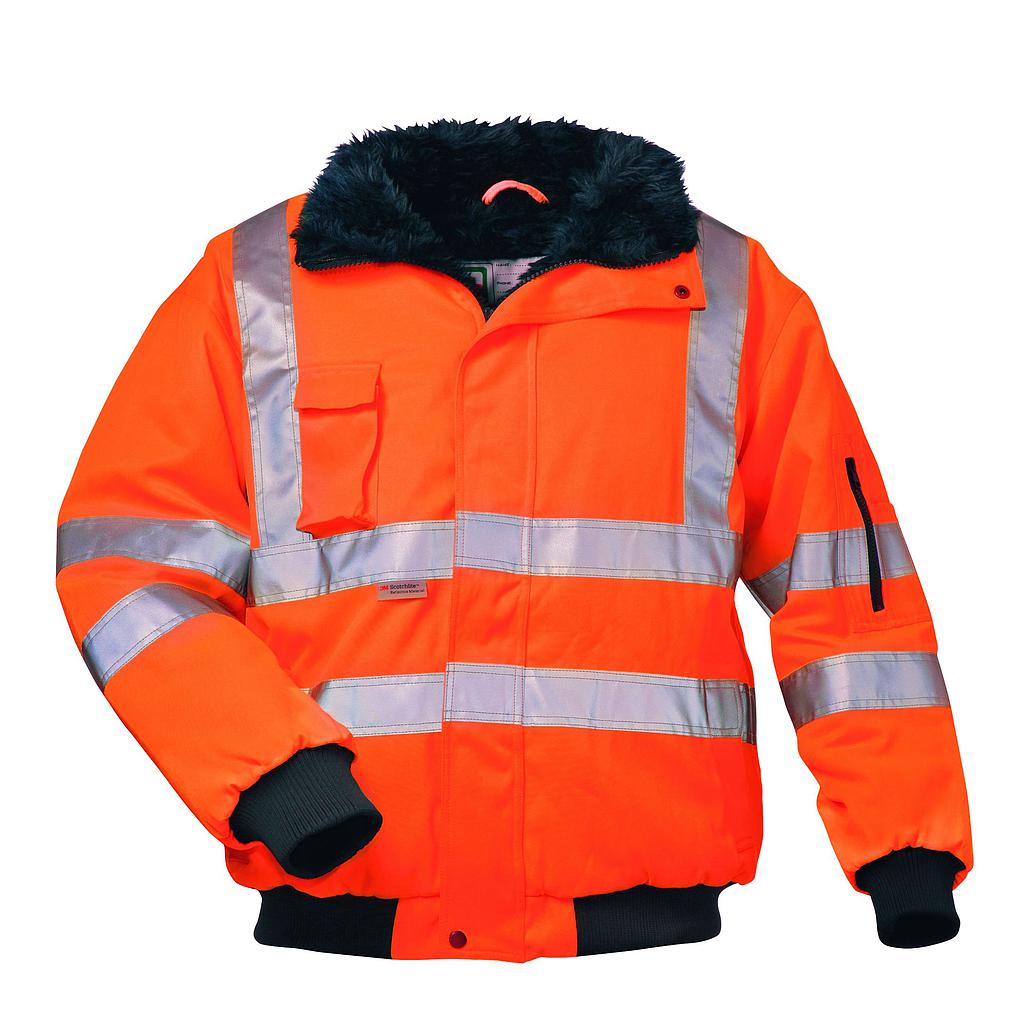 elysee® Warnschutzpilotjacke GUSTAV orange mit Schulterreflex