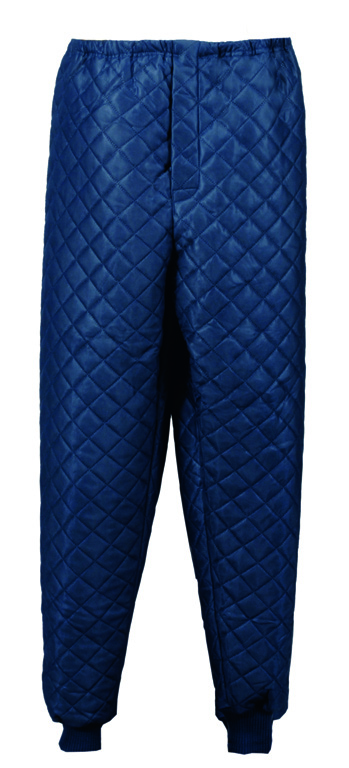Thermo-Unterzieh-Hose Gummibund in der Taille Beinbündchen blau