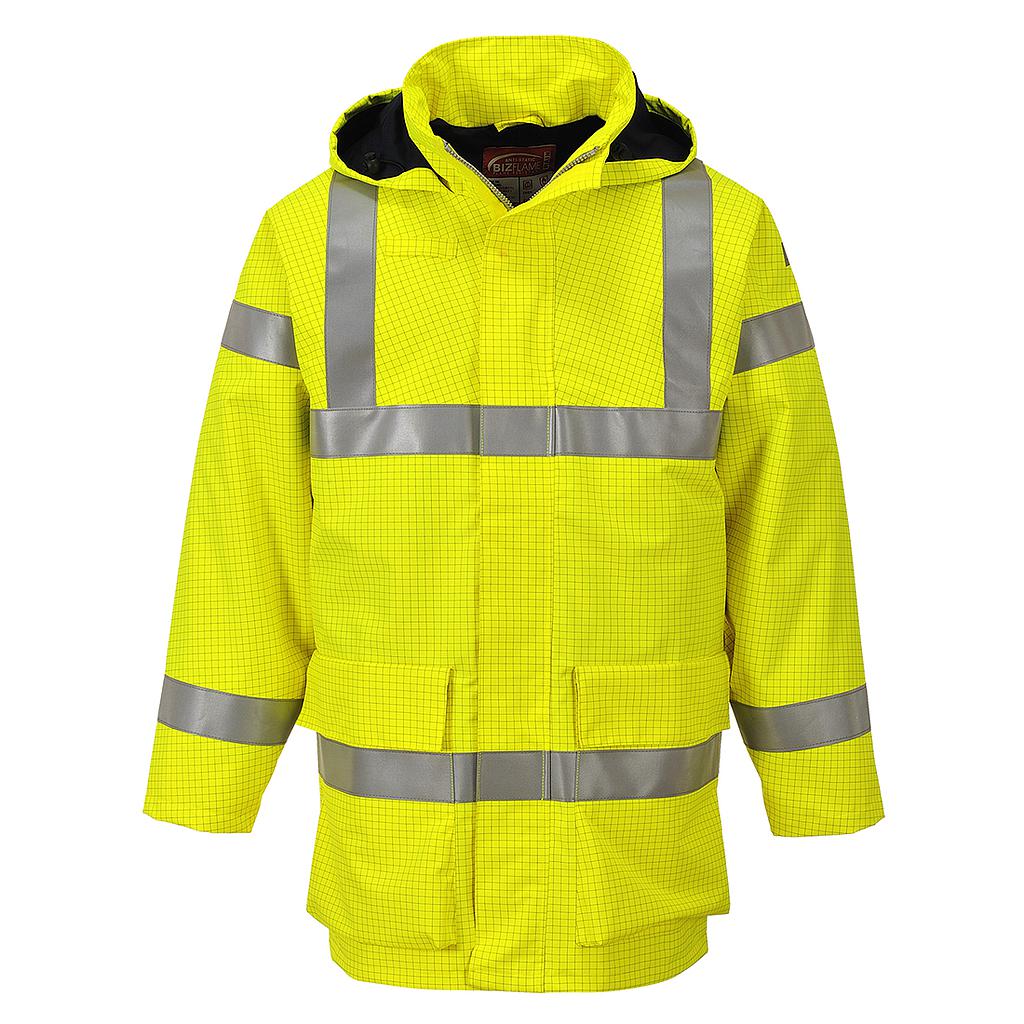 Wasserdichte leichte Multisafe - Warnschutzjacke gelb