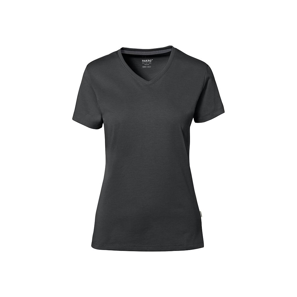 Hakro®  Cotton Tec Damen V-Shirt anthrazit