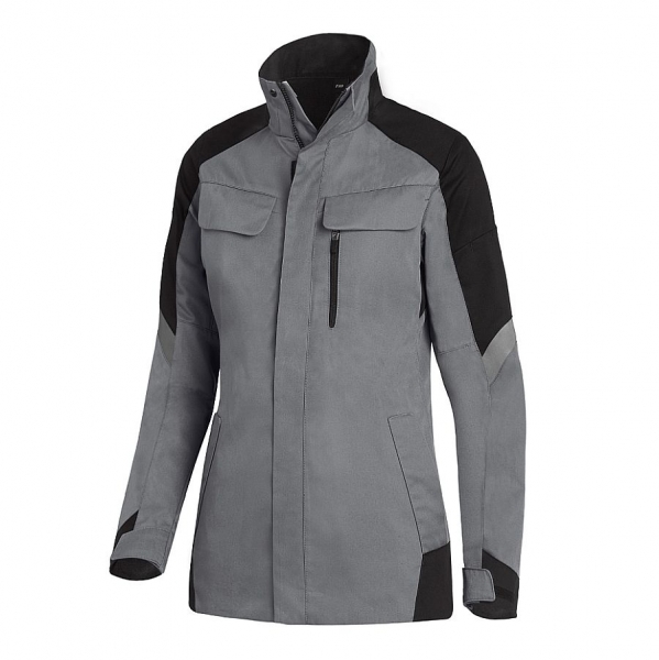 FHB® Andrea Arbeitsjacke Damen grau-schwarz