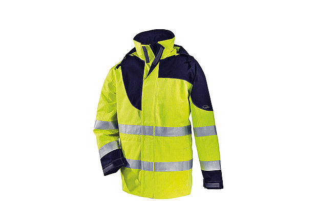 Hi-VISION FR Warnschutzparka Klasse 3 FR gelb/navy 