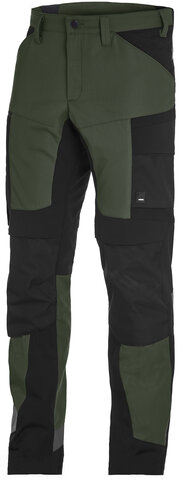 FHB® Arbeitshose Leo elastisch oliv-schwarz