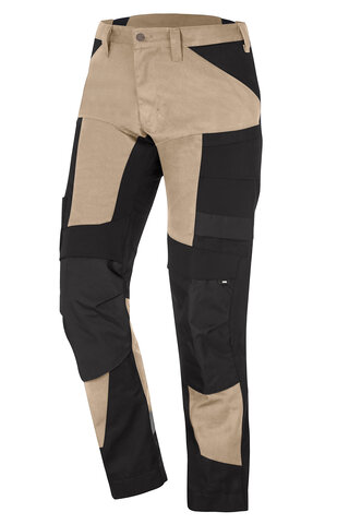FHB® Arbeitshose Leo elastisch beige- schwarz