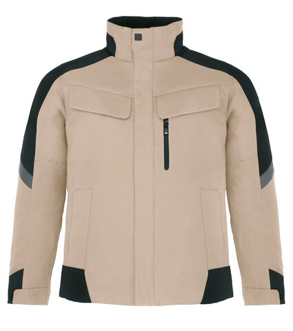 FHB® Arbeitsjacke LARS beige- schwarz  