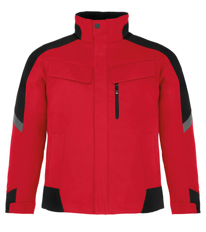 FHB® Arbeitsjacke LARS rot-schwarz 