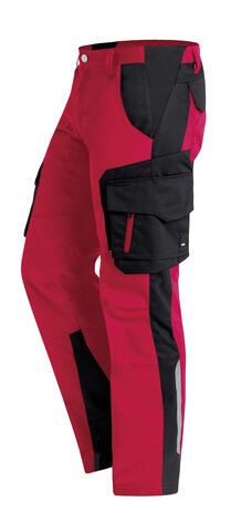 FHB® Arbeitshose FABIAN rot-schwarz 