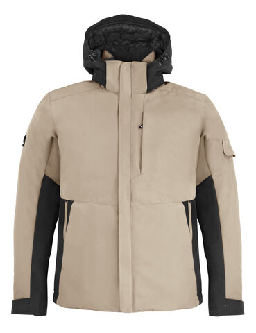 FHB® Arbeitsjacke Georg Primaloft beige-schwarz 