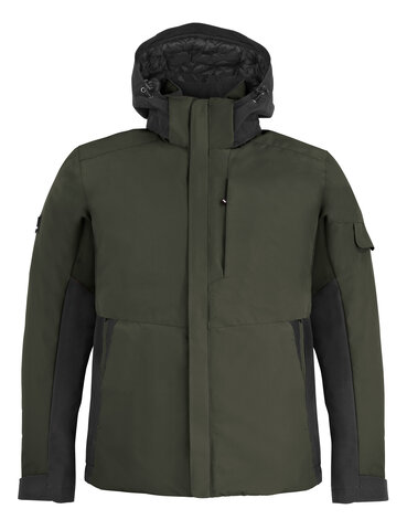 FHB® Arbeitsjacke Georg Primaloft oliv-schwarz