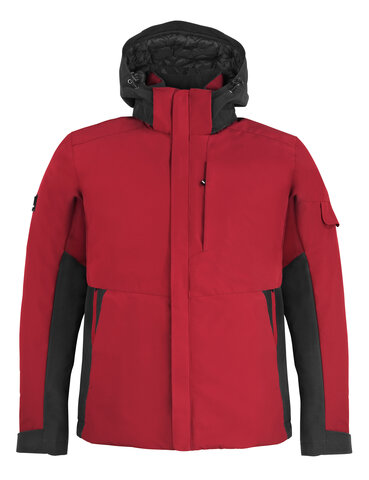 FHB® Arbeitsjacke Georg Primaloft rot-schwarz 