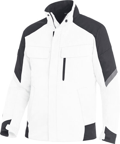 FHB® Arbeitsjacke Frank Herren weiß-schwarz