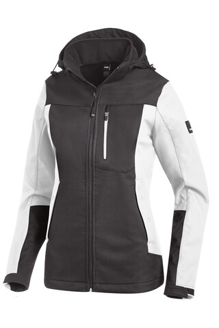 FHB® Julia Softshelljacke Damen weiß-anthrazit