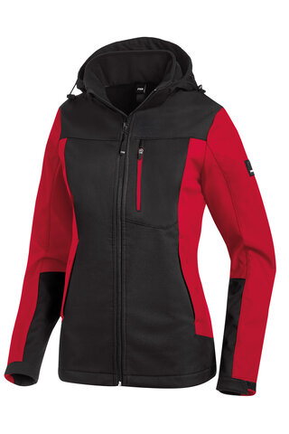 FHB® Julia Softshelljacke Damen rot-schwarz  