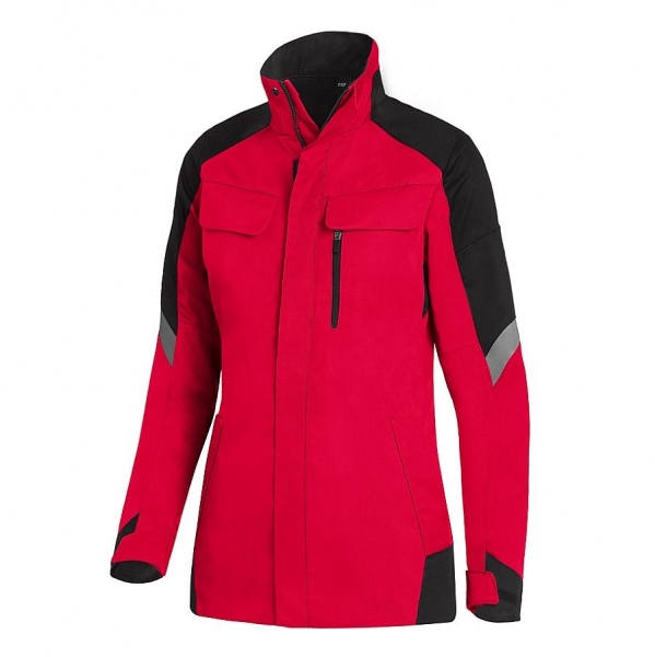 FHB® Andrea Arbeitsjacke Damen rot-schwarz 