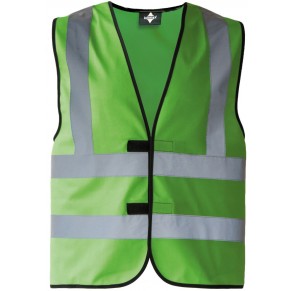  Warnweste mit vier Reflexstreifen grün