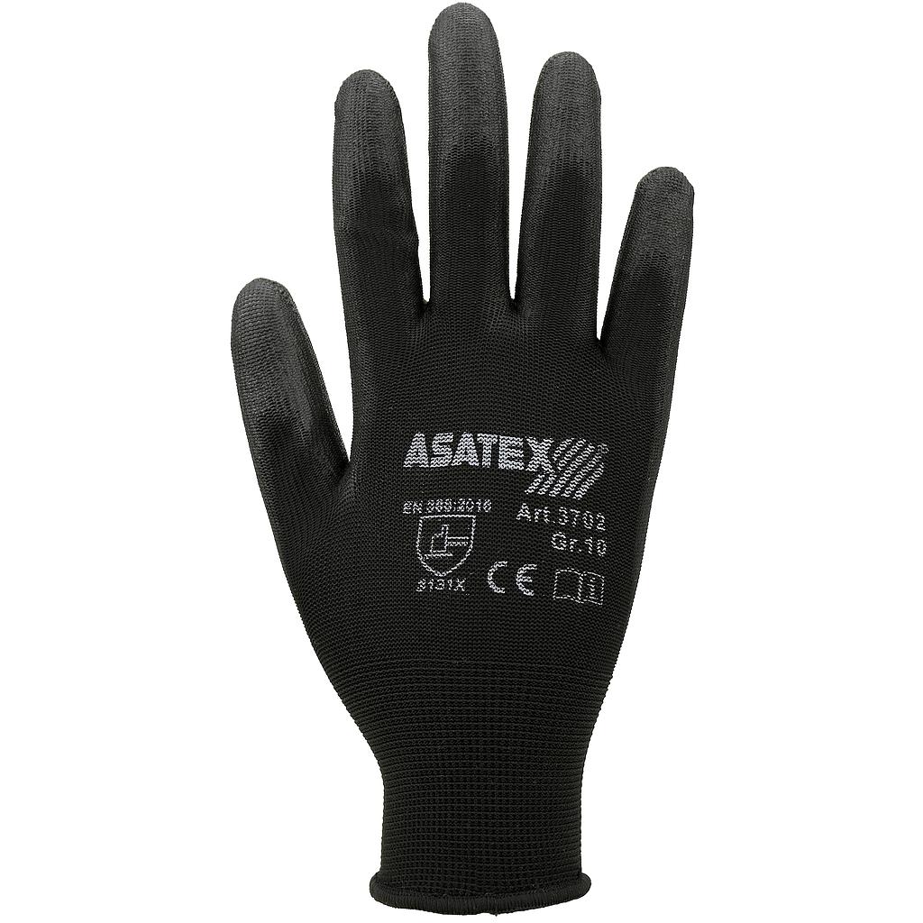 Asatex PU-Handschuh schwarz