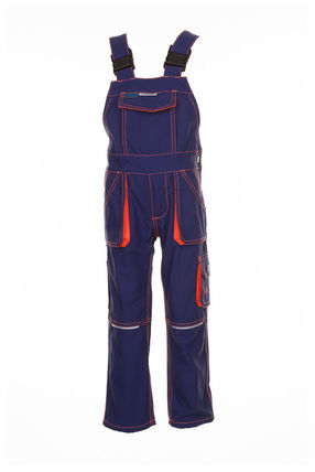 Planam Junior Latzhose marine/orange