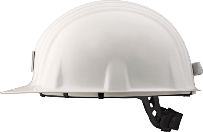 Schuberth Bergmannshelm weiß THERMOPLAST ABS-MISCHPOLYMERISAT-HELM