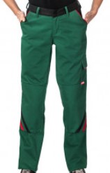 Planam Highline Damen Bundhose grün/schwarz/rot