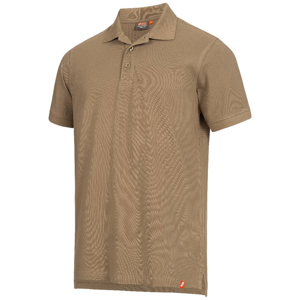 NITRAS® MOTION TEX LIGHT, Poloshirt, vorgewaschen, Polokragen, 100% Baumwolle, 200g/qm, STANDARD 100 by OEKO-TEX® khaki