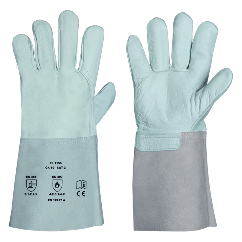 RL 1156 • Nappaleder-Handschuh • Länge 35 cm • Spaltlederstulpe • CE CAT 2