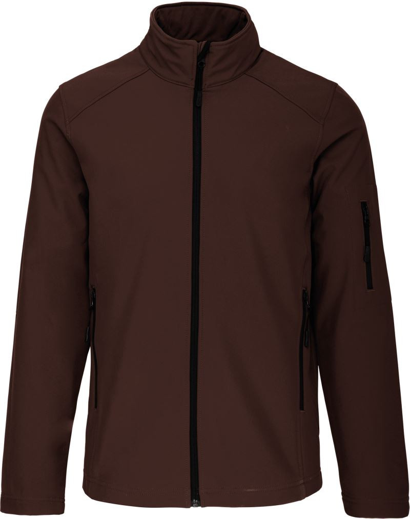 Kariban Herren 3-Lagen Softshell Jacke Schokolade