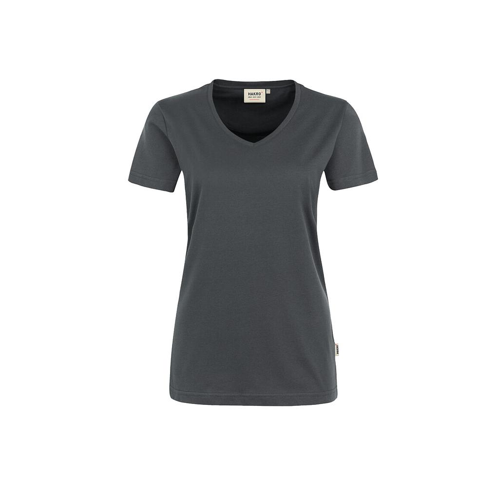 Hakro®  Damen V-Shirt Mikralinar anthrazit