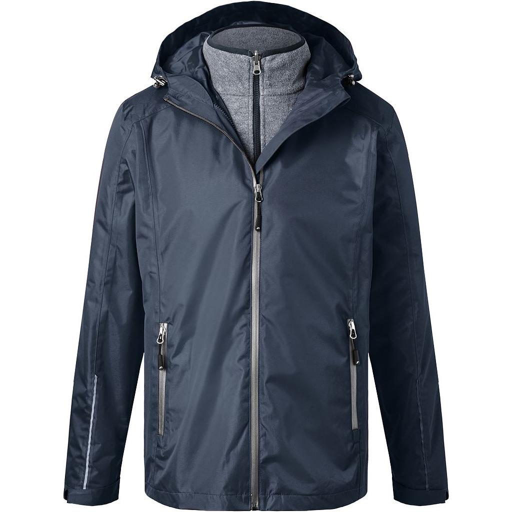 James & Nicholson Herren 3-in-1 Jacke navy/silver