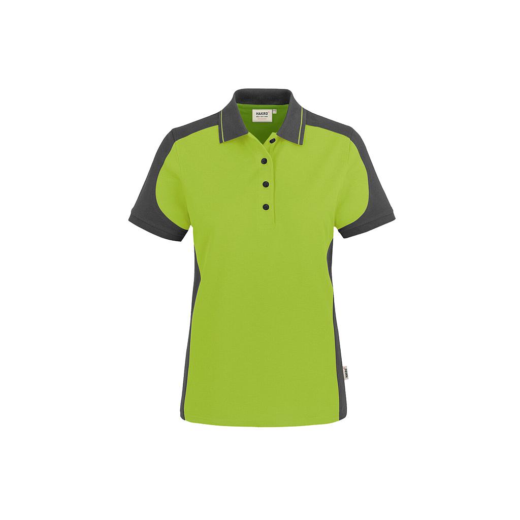 Hakro® Damen Poloshirt Contrast MIKRALINAR kiwi/anthrazit