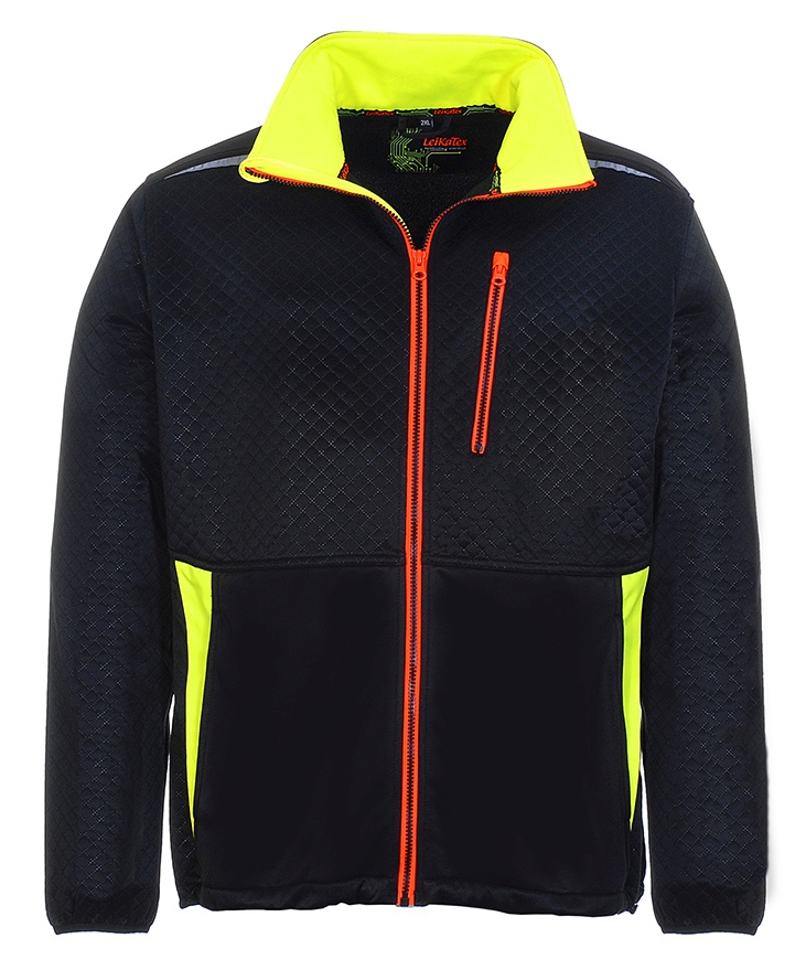 *Auslaufmodell* LeikaTex Fleecejacke Black Line Professional Workwear
