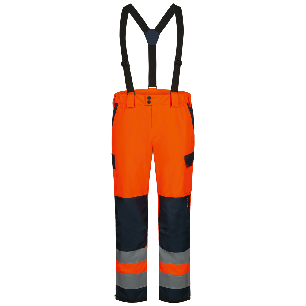Warnschutz Regenhose BJARKI orange/marine