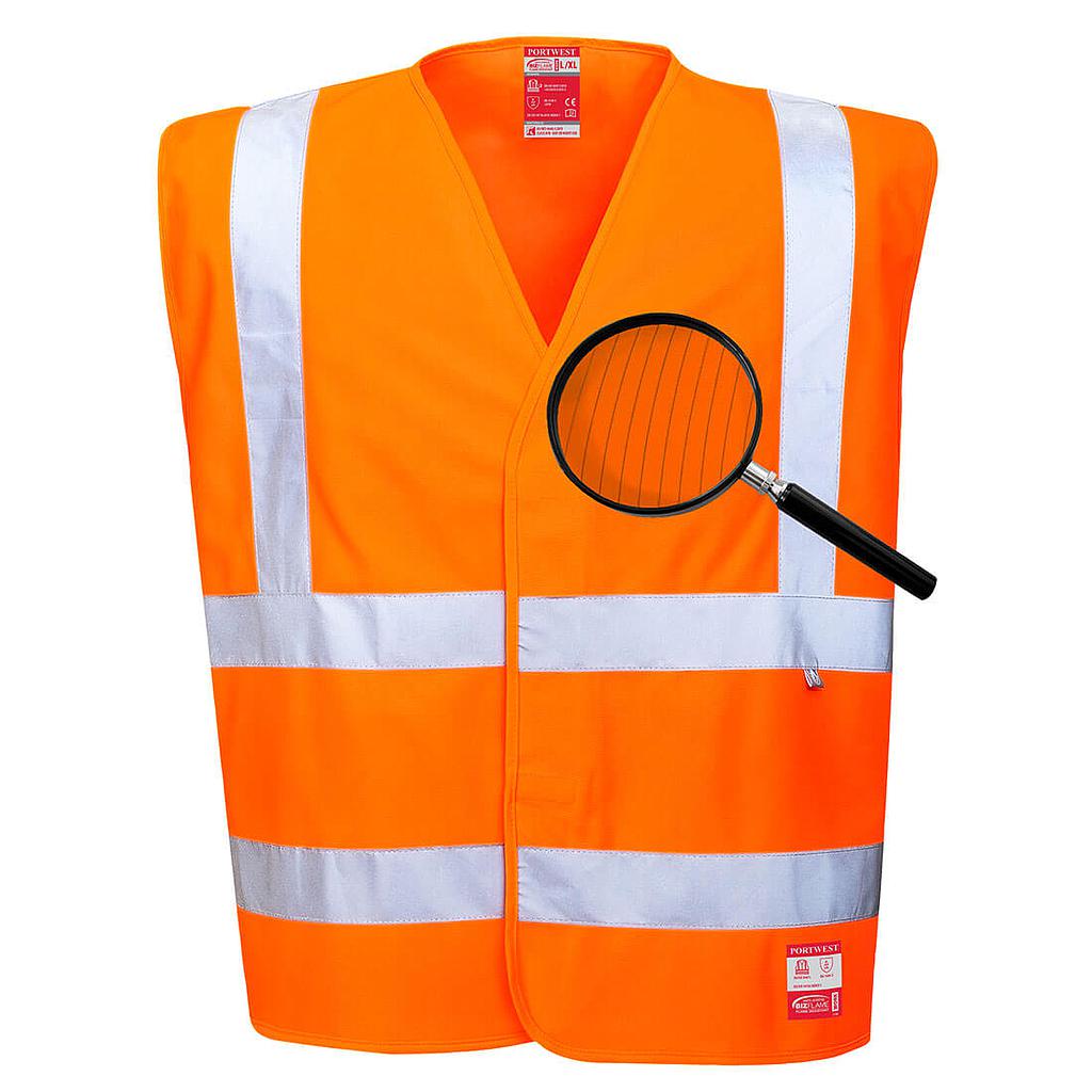 PORTWEST® antistatische Warnschutz Weste - flammhemmend Orange