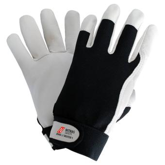 NITRAS DEXTER 1  Mechanikerhandschuhe grau/schwarz