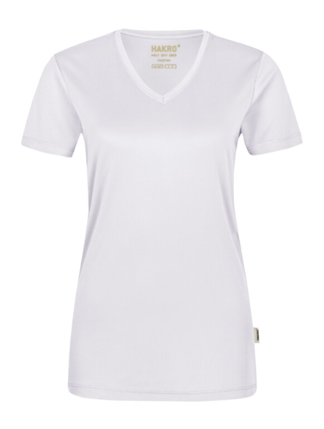 Hakro® Damen-V-Shirt COOLMAX weiß