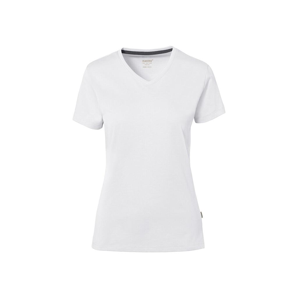 Hakro®  Cotton Tec Damen V-Shirt weiß