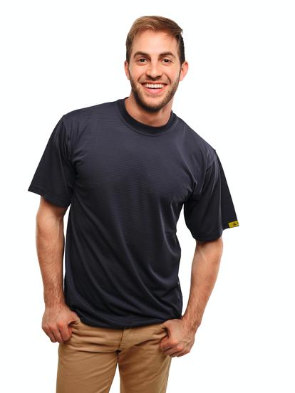 T-Shirt Rundhals HANNES Single ESD Coolmax® marine