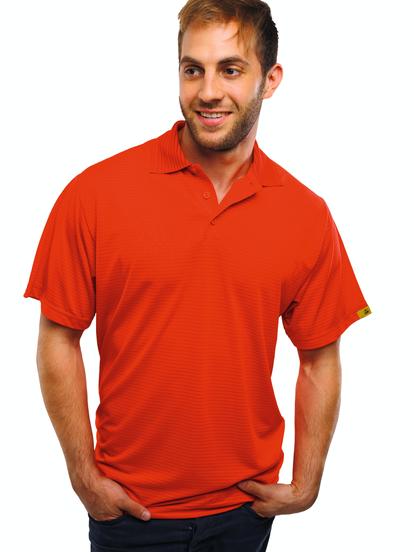 Polo Shirt Single 1/2 Arm STEFAN ESD Coolmax® marine