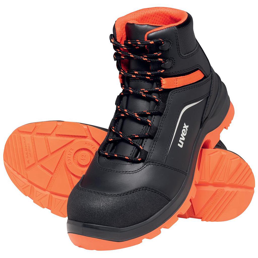 uvex 2 xenova Sicherheitsschuh S3 Stiefel Weite 11 schwarz/rot