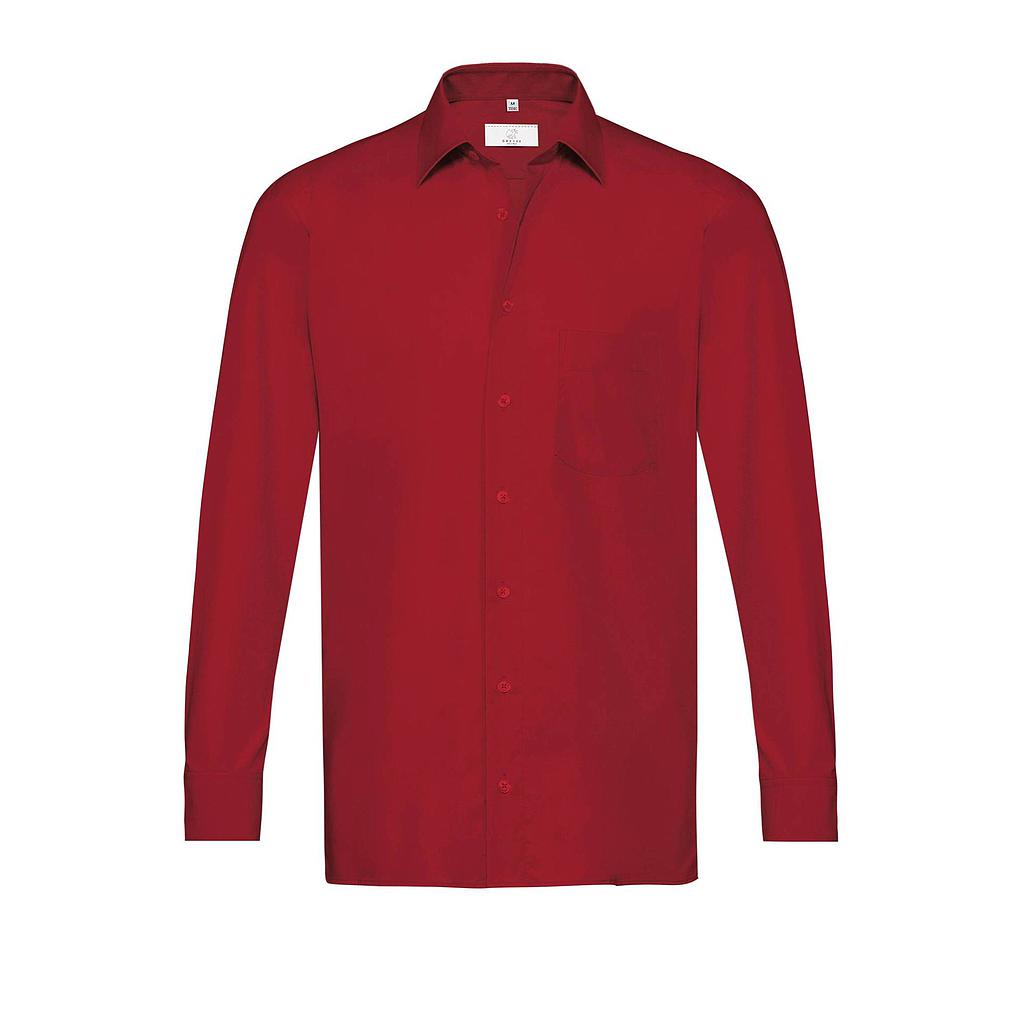 BASIC Herren Hemd Regular Fit rot langarm