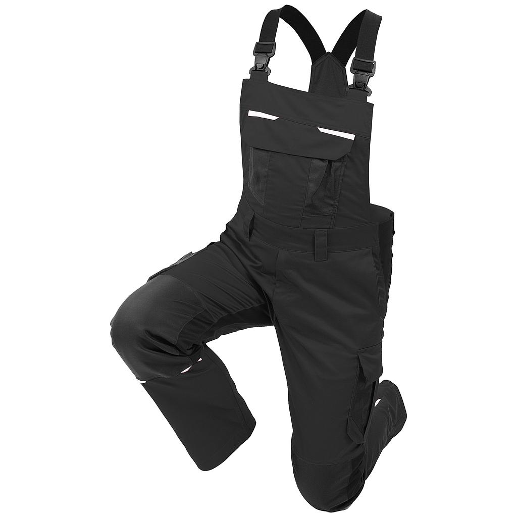 Qualitex "IND" Latzhose MG 250g schwarz