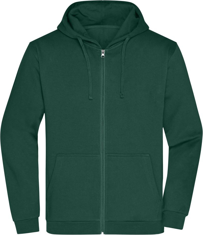 James & Nicholson Herren Kapuzen Sweatjacke dark green