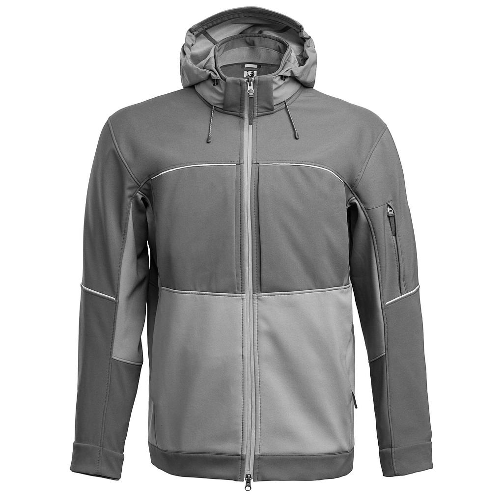 Grizzlyskin Hybrid Softshelljacke "RESIST"  DUNKEGRAU/MITTELGRAU