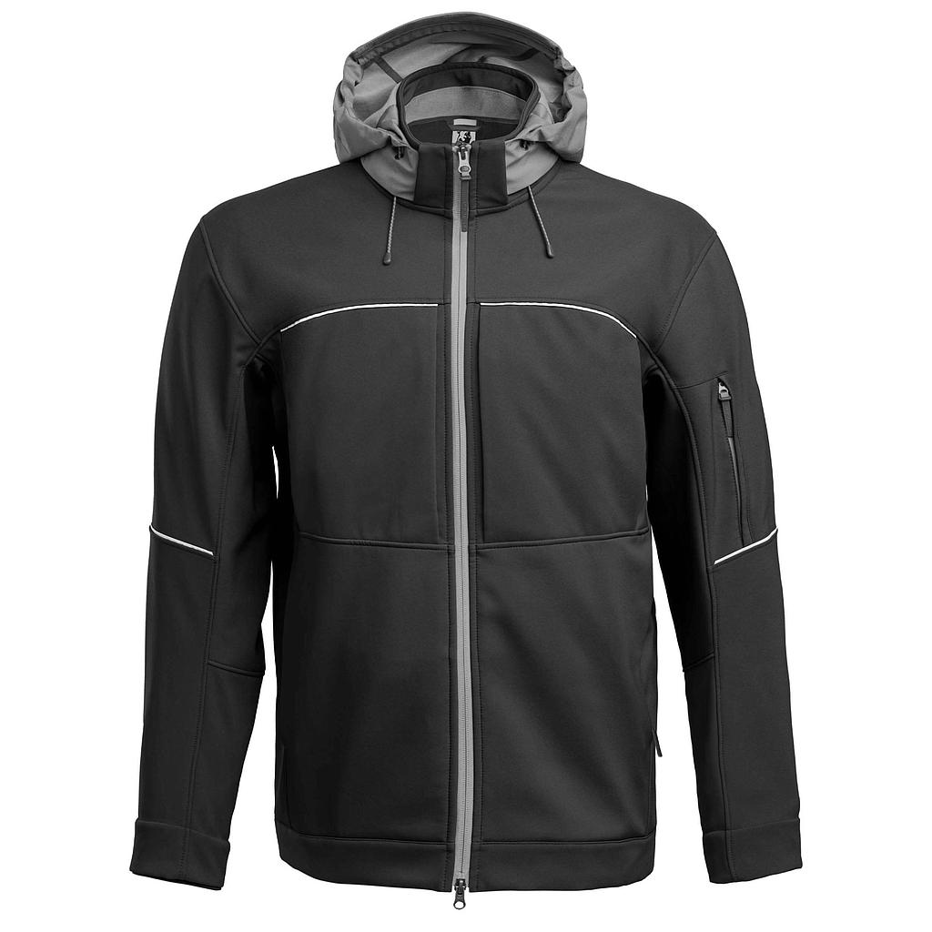 Grizzlyskin Hybrid Softshelljacke "RESIST" SCHWARZ