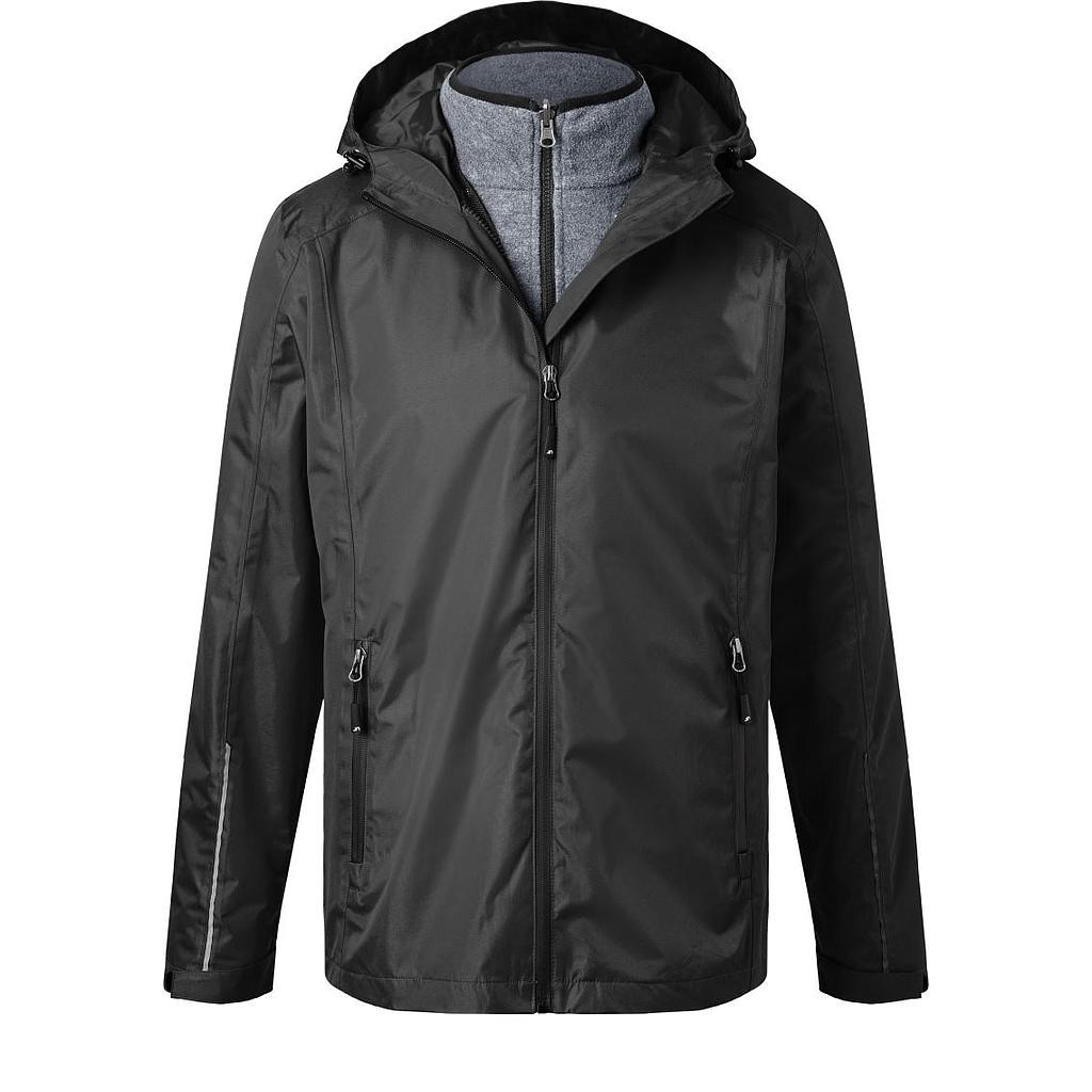 James & Nicholson Herren 3-in-1 Jacke black/black